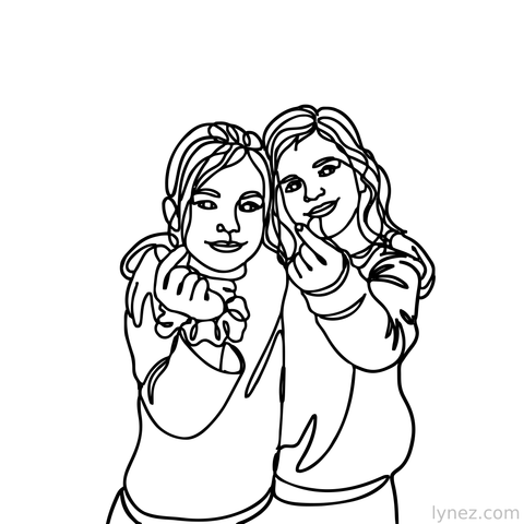 Girls friendship - Single Line