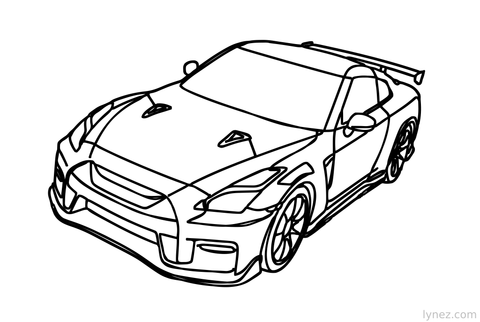 Race car Single Line