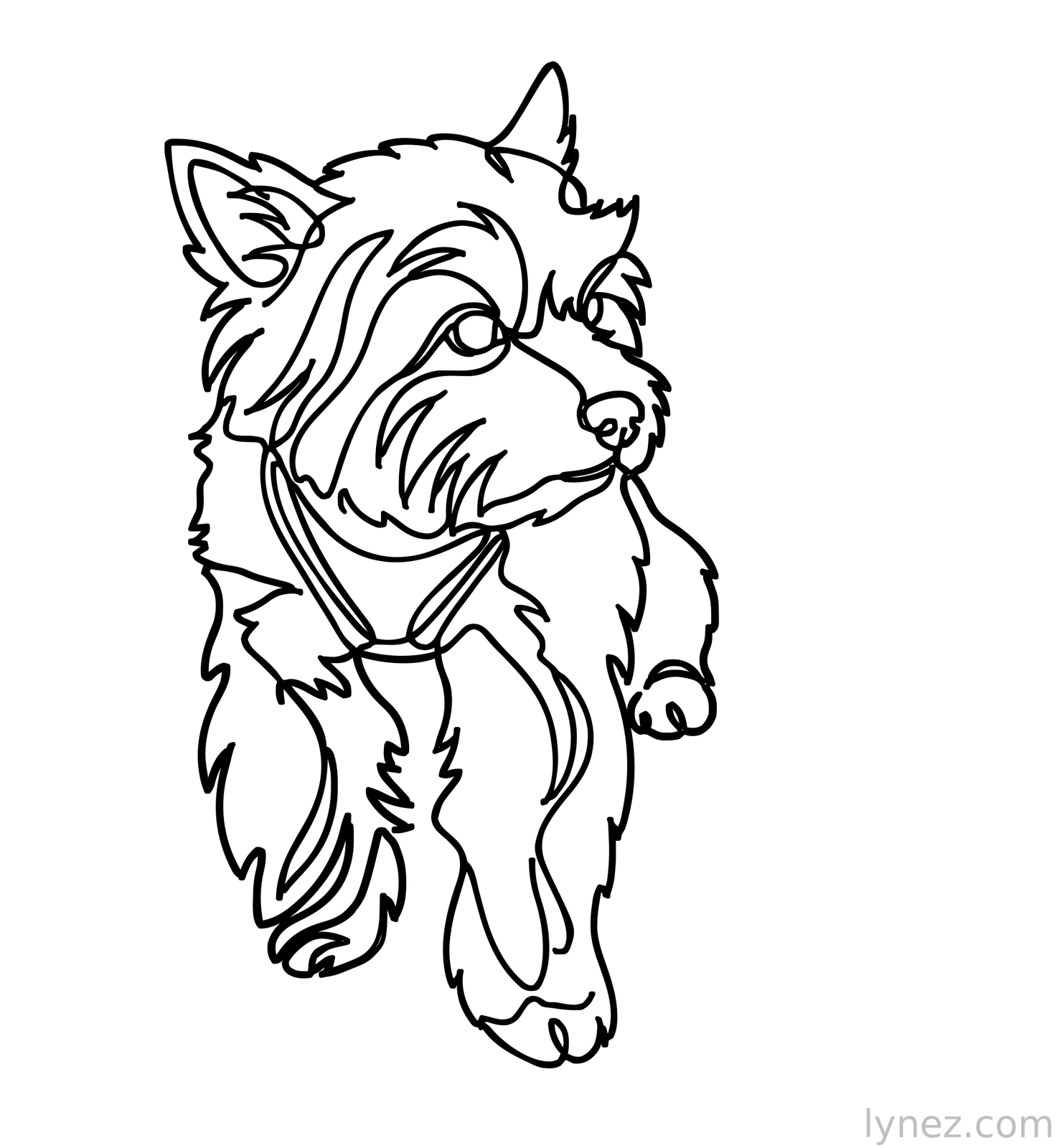 Dog - Single Line art
