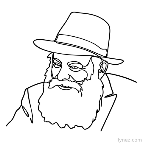 The Rebbe - Lubavtich - Single Line